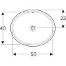 Раковина GEBERIT VARIFORM 500.752.01.2 56 см